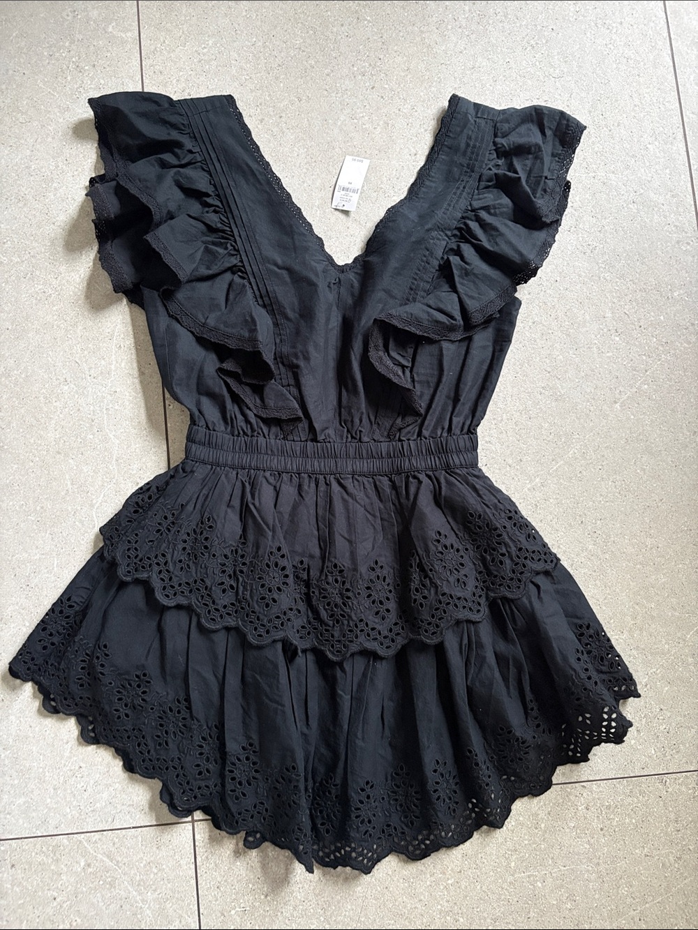 Gap ruffle back mini dress
